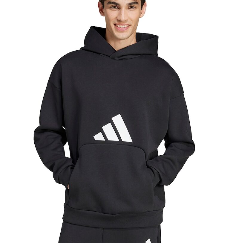 Свободно худи с джоб кенгуру - Черен adidas Sportswear