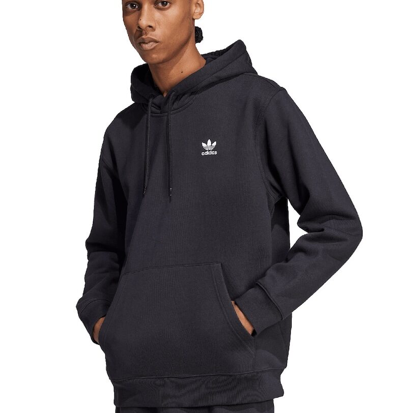 Свободно худи с паднали ръкави - Избеляло черно adidas Originals