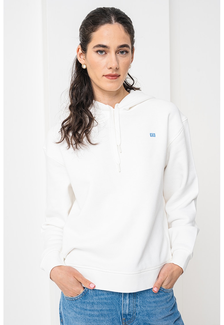 Свободно худи с паднали ръкави - Мръснобял Tommy Hilfiger