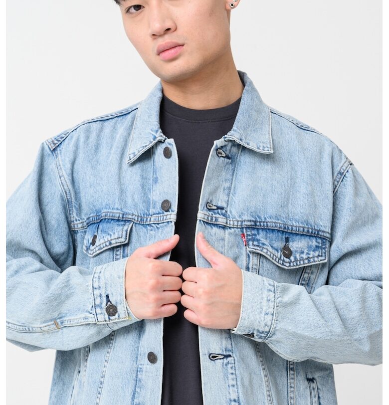 Свободно яке от деним - Светлосин Levis