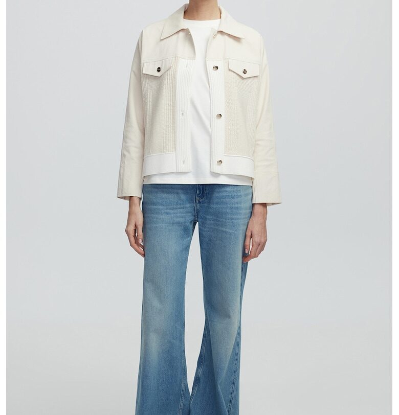 Свободно яке от памук - Крем Ipekyol