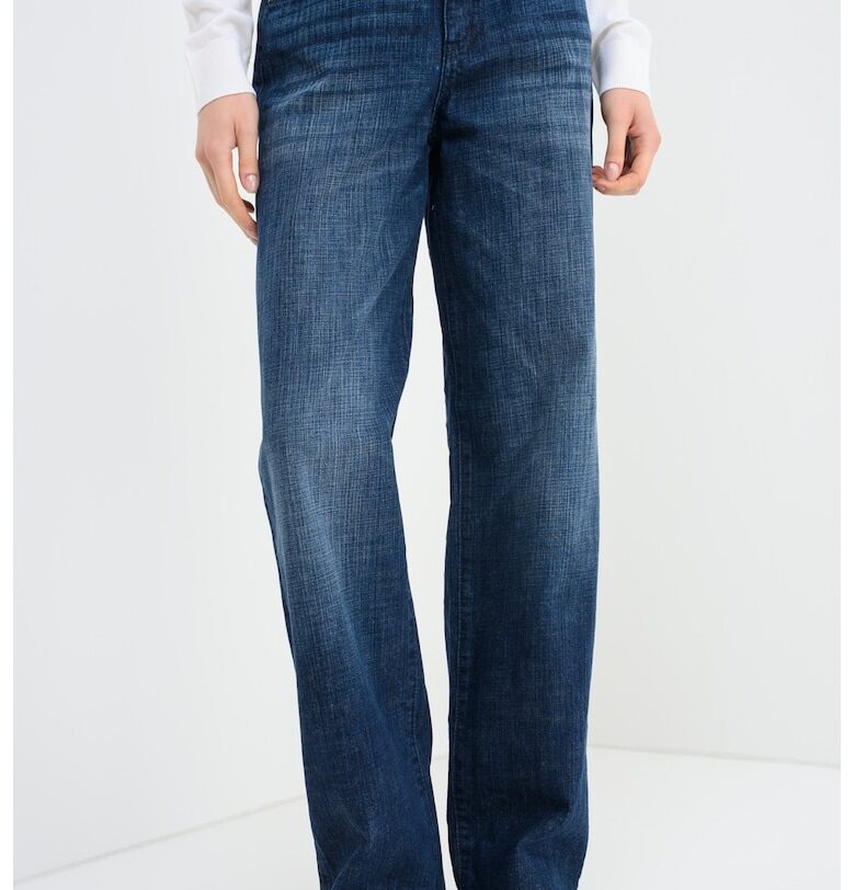 Свободно яке с ниска талия - Тъмносин ARMANI EXCHANGE