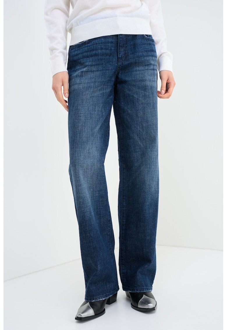 Свободно яке с ниска талия - Тъмносин ARMANI EXCHANGE