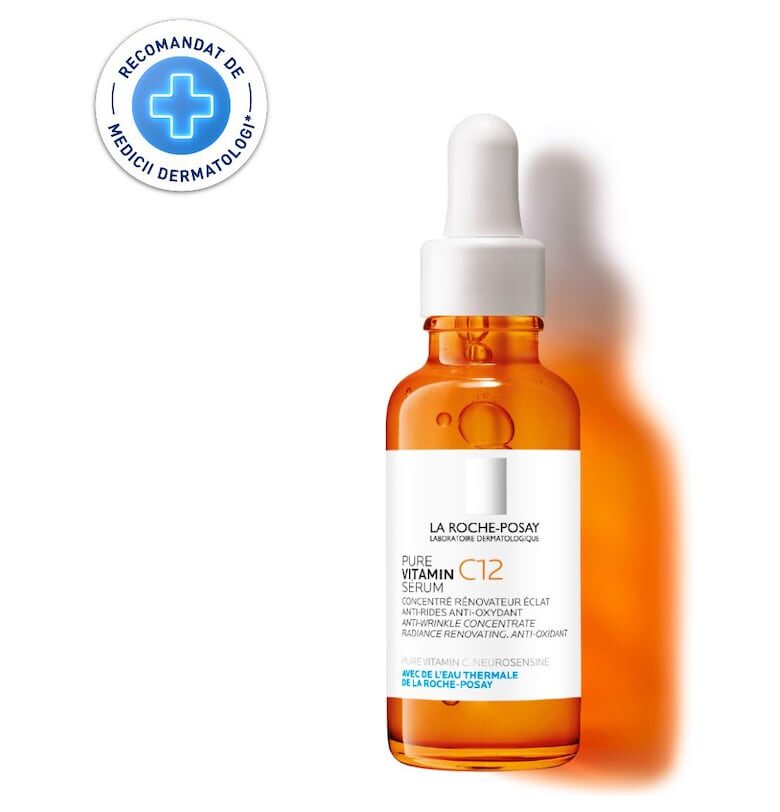 Серум против бръчки La Roche- Posay - С чист витамин С12 - Антиоксидантен ефект - За възстановяване на блясъка - 30 мл La Roche-Posay