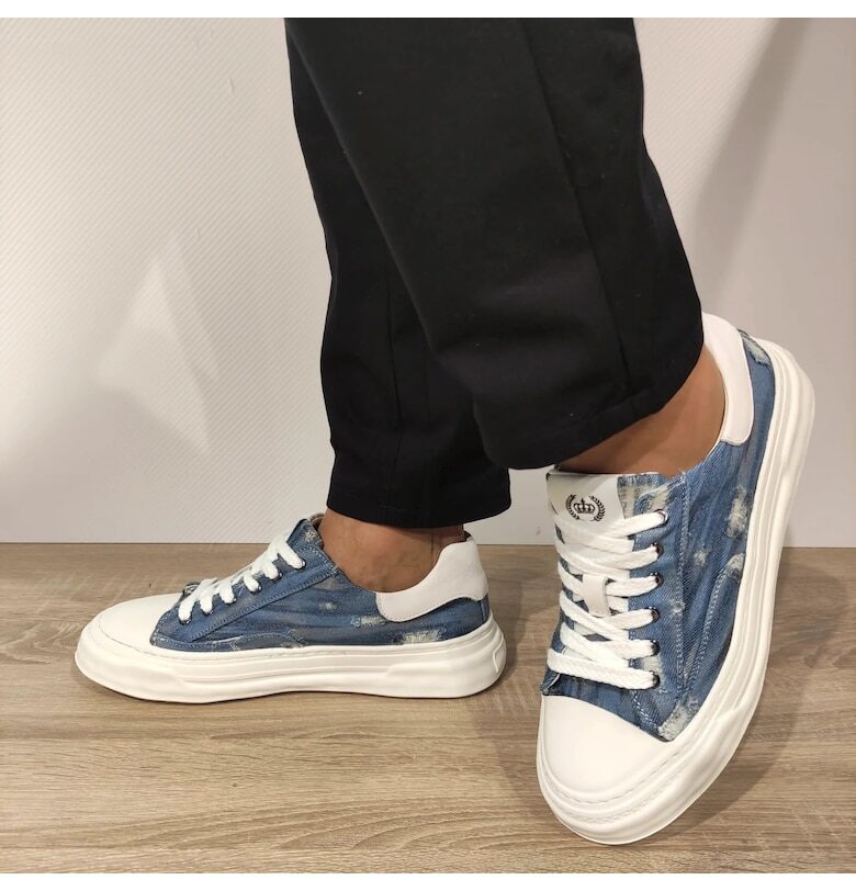 Сини мъжки обувки  2229 - сини - Син FRANCO GERARDO