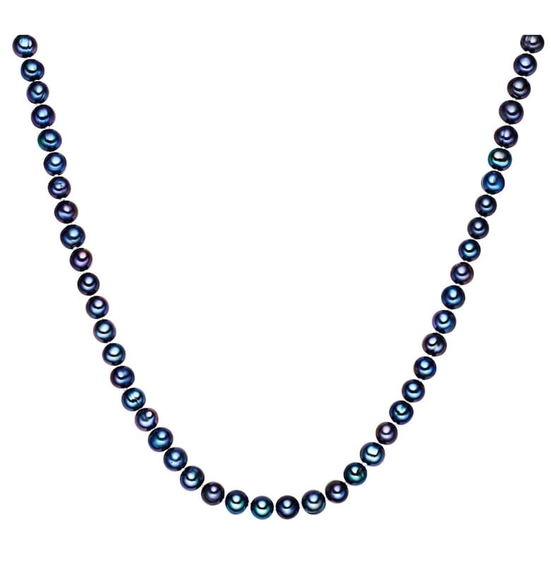Синя перлена огърлица - 90 CM Lulu  Jane