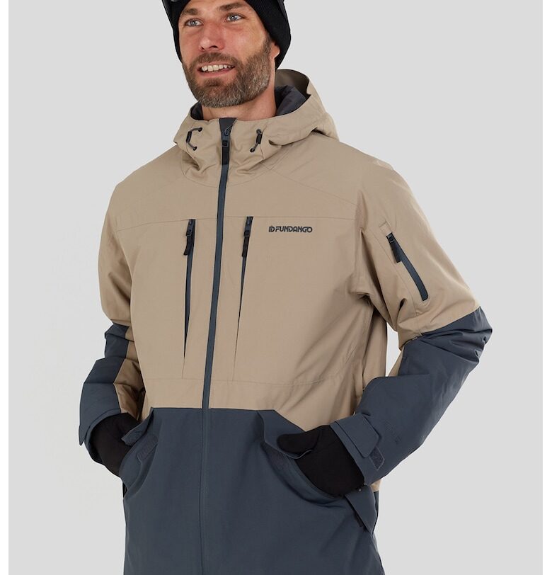 Ски яке Baily Allmountain с контрасти - Прашно синьо/Бежов Fundango