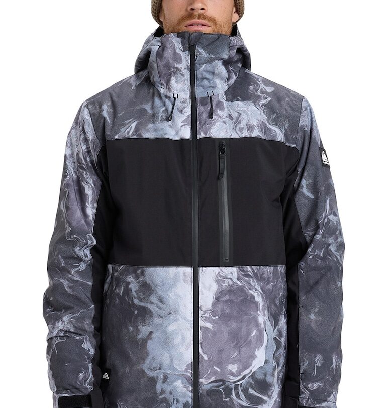 Ски яке Sycamore с принт - Бял/Черен/Сив QUIKSILVER