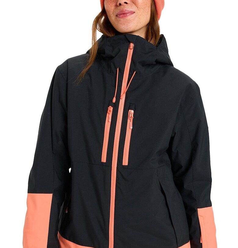 Ски яке Upwards с качулка - Черен/Оранжев ROXY