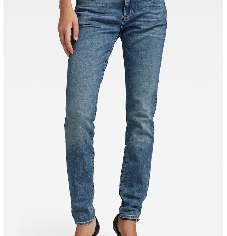 Скини дънки Lhana със средна талия - Син G-STAR