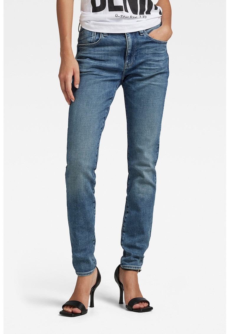 Скини дънки Lhana със средна талия - Син G-STAR