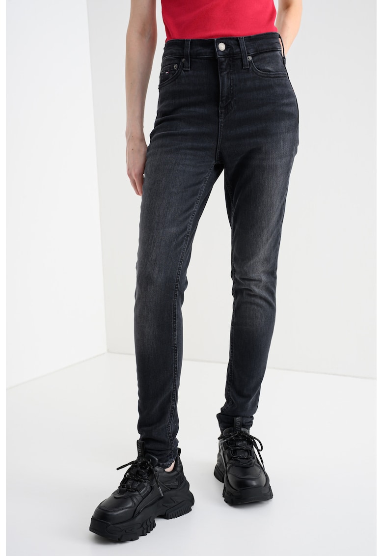 Скини дънки Nora - Избеляло черно Tommy Jeans