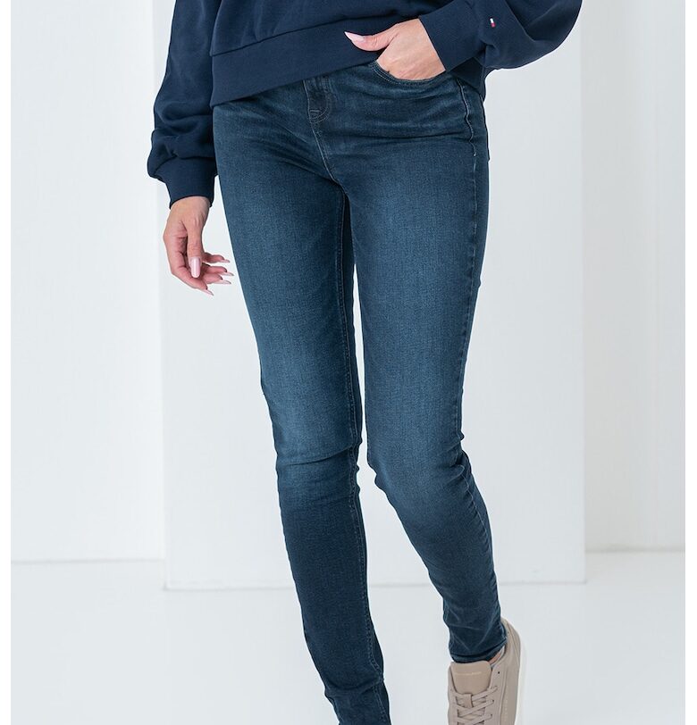 Скини дънки Nora с висока талия - Тъмносин Tommy Jeans