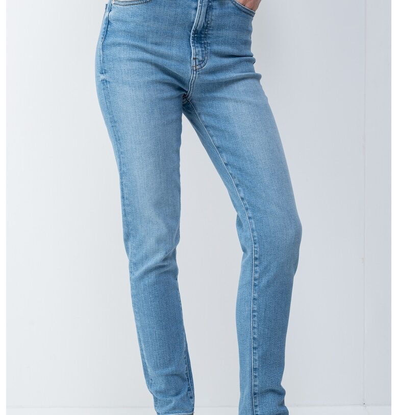 Скини дънки с висока талия - Светлосин HUGO