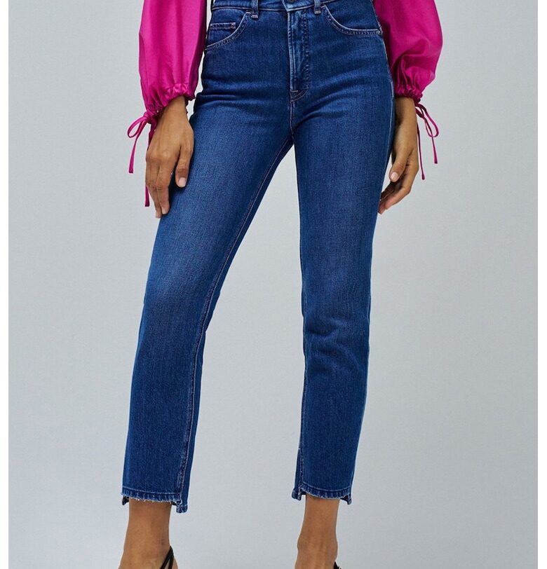 Скини дънки с висока талия - Син меланж Salsa Jeans