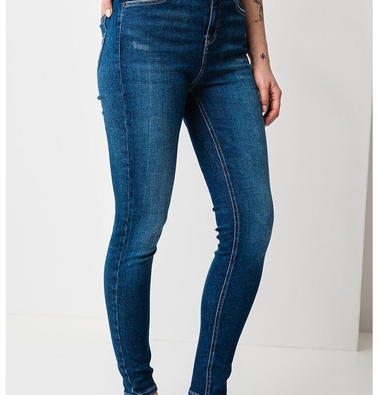 Скини дънки със захабен ефект Tommy Jeans