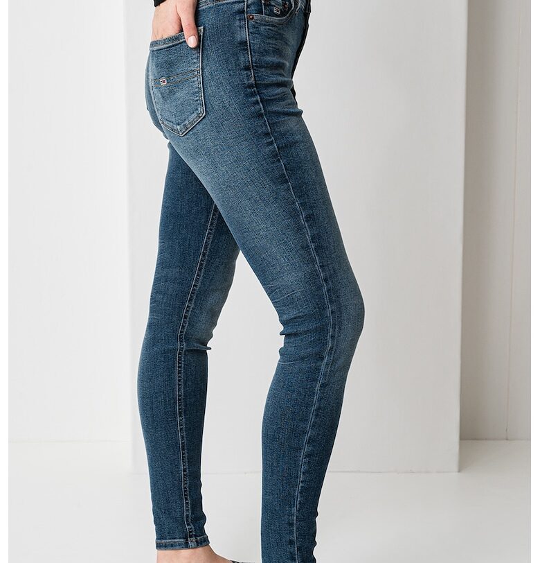Скини дънки със средна талия Tommy Jeans