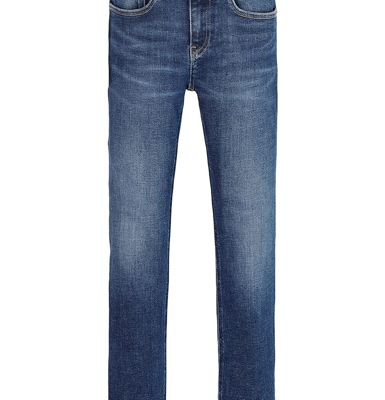 Скини дънки със средновисока талия - Тъмносин CALVIN KLEIN