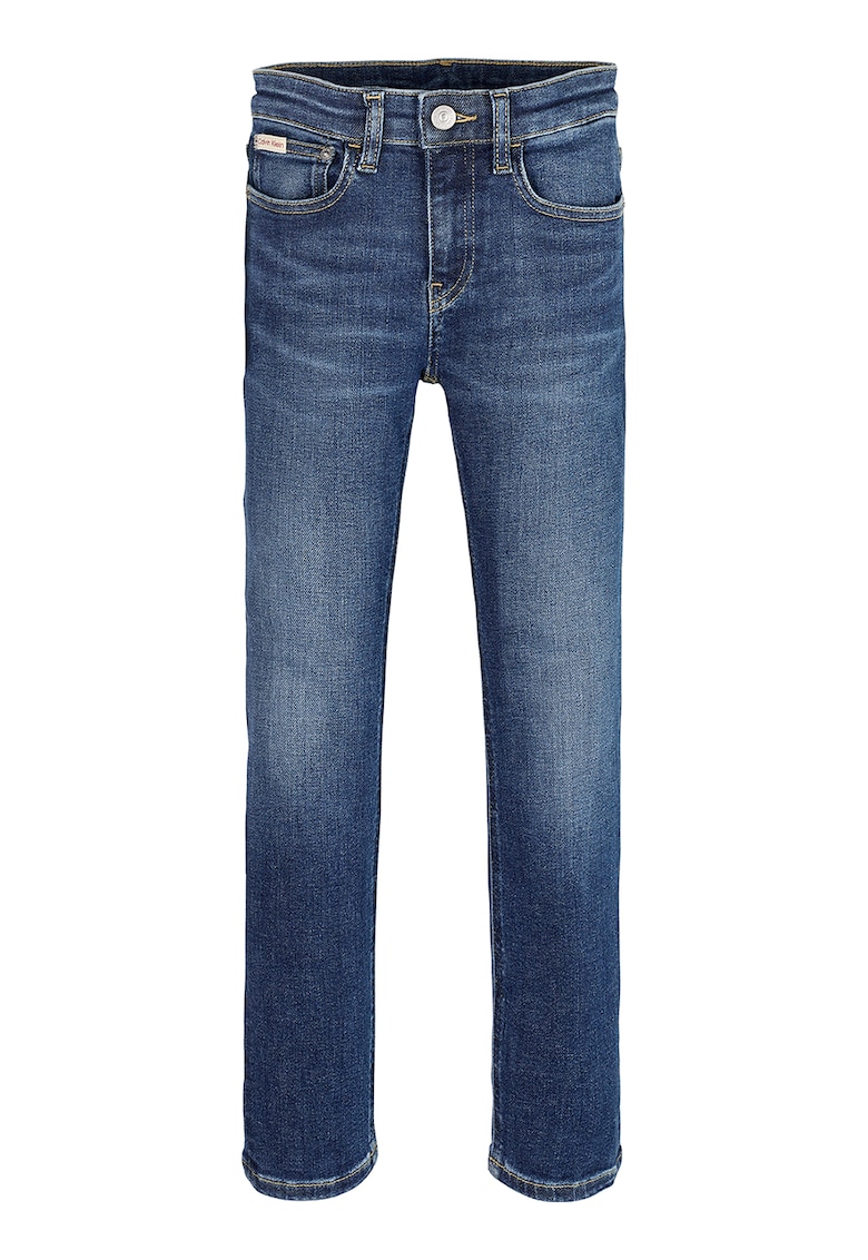 Скини дънки със средновисока талия - Тъмносин CALVIN KLEIN