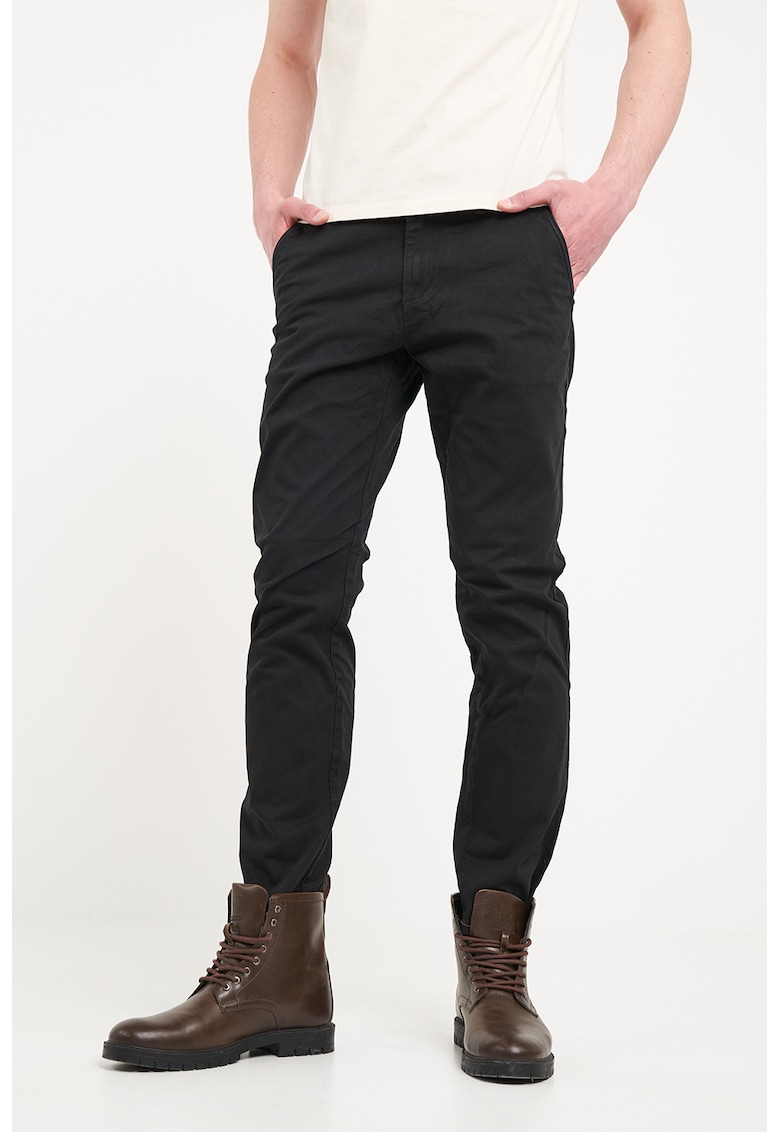 Скосен панталон със средна талия - Черен Lee Cooper