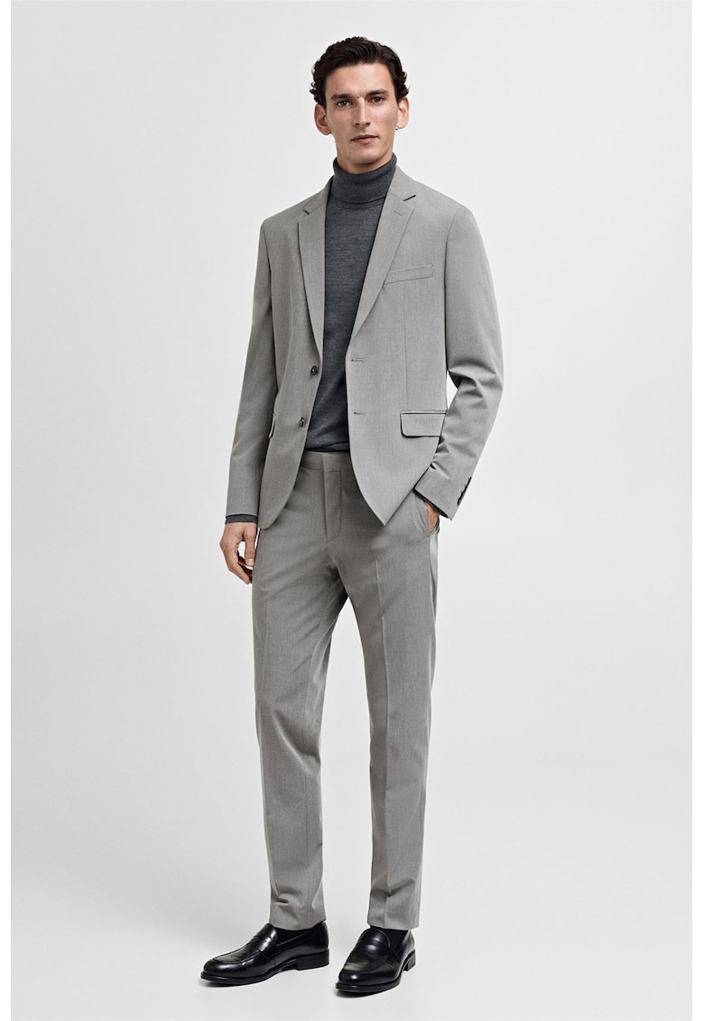 Скосен панталон със странични джобове Mango