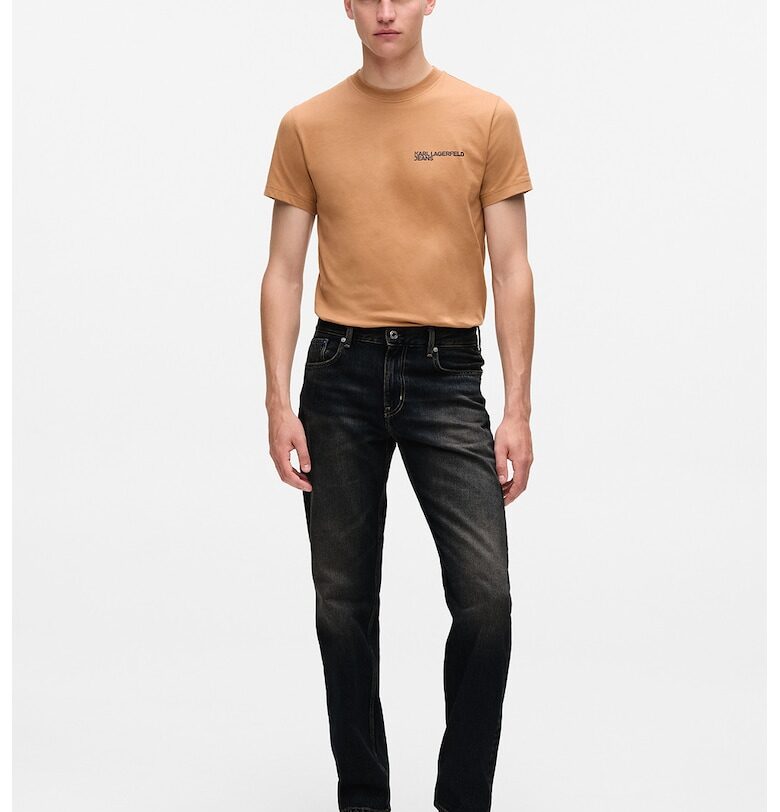 Скосени дънки деграде - Черен KARL LAGERFELD JEANS