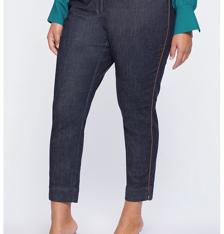 Скосени дънки над глезена - Тъмносин Fiorella Rubino