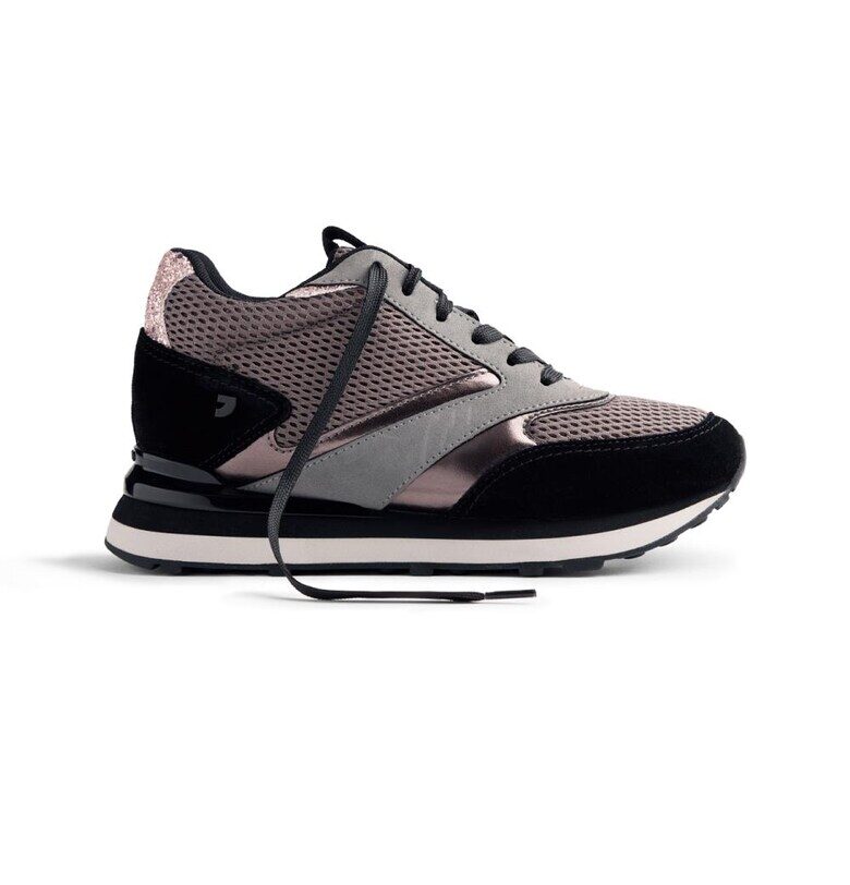 Скосени мрежести спортни обувки Keewatin с велур - Черен Gioseppo