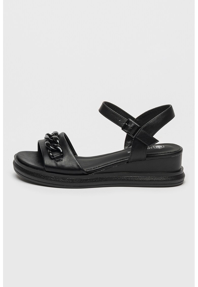 Скосени сандали Flieroy с верижка - Черен Lumberjack