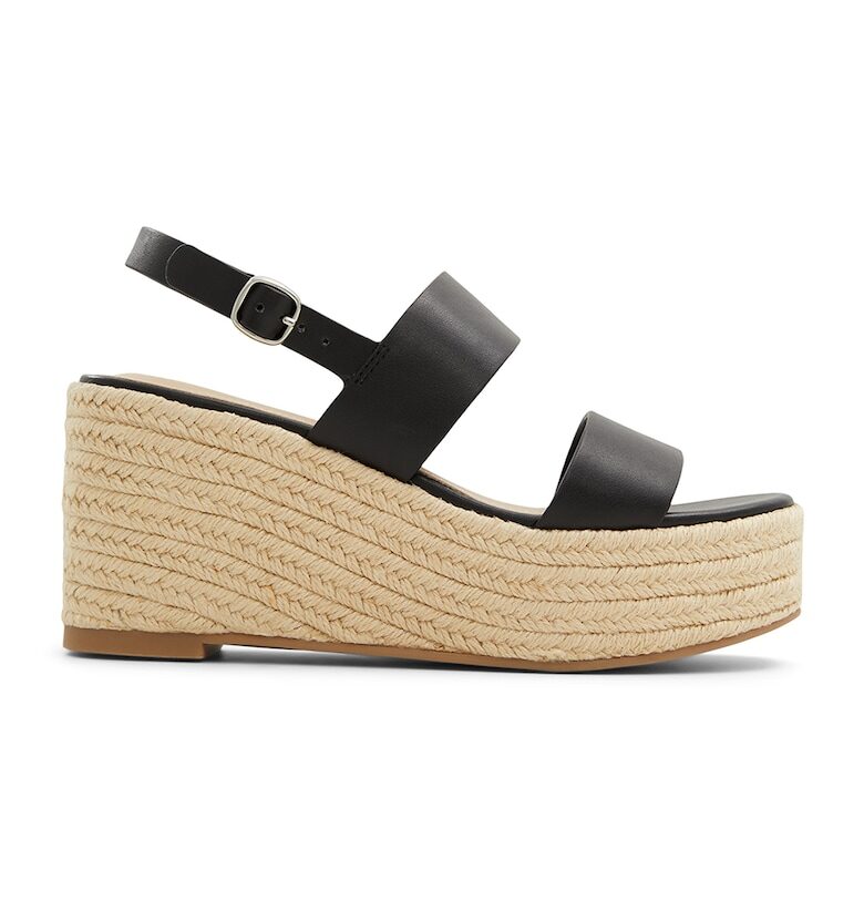 Скосени сандали тип еспадрили Keoni - Черен Aldo