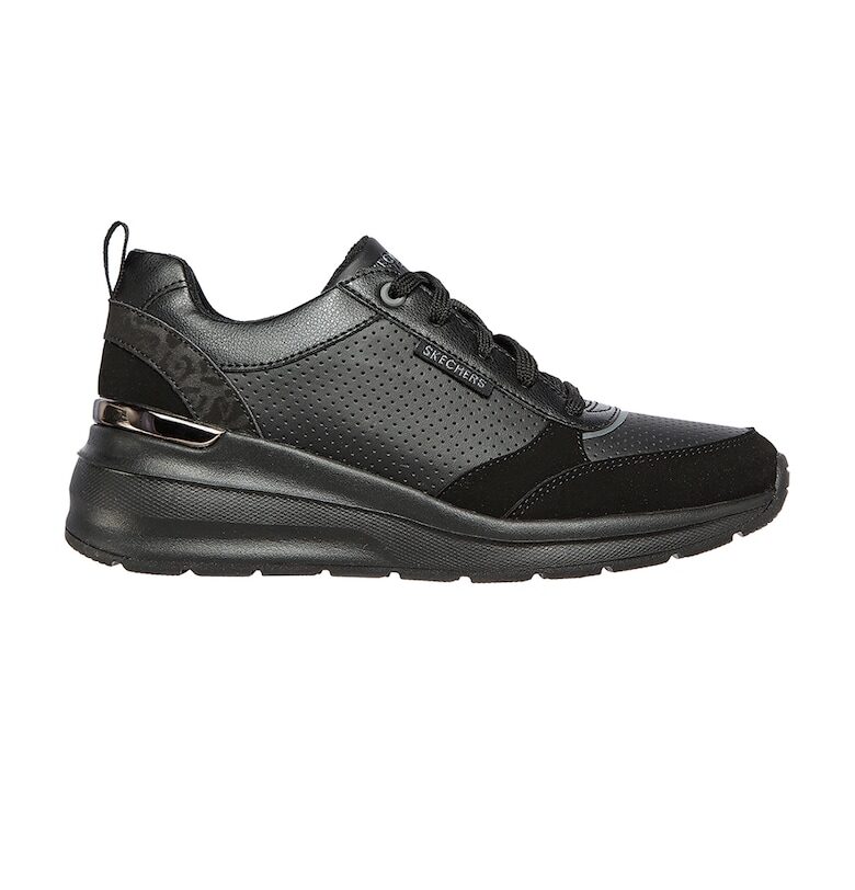 Скосени спортни обувки Billion-Subtle Spots от еко кожа - Черен Skechers