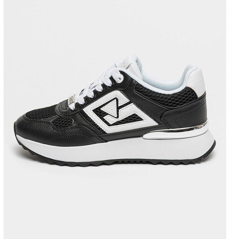 Скосени спортни обувки Korenzo - Бял/Черен GUESS