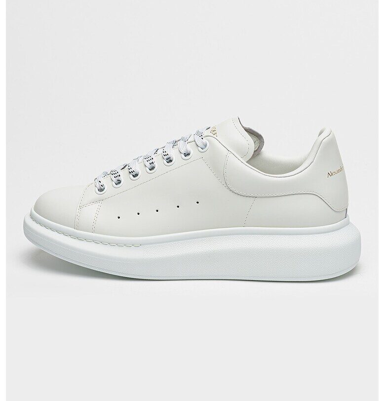 Скосени спортни обувки от кожа - Бял Alexander McQueen