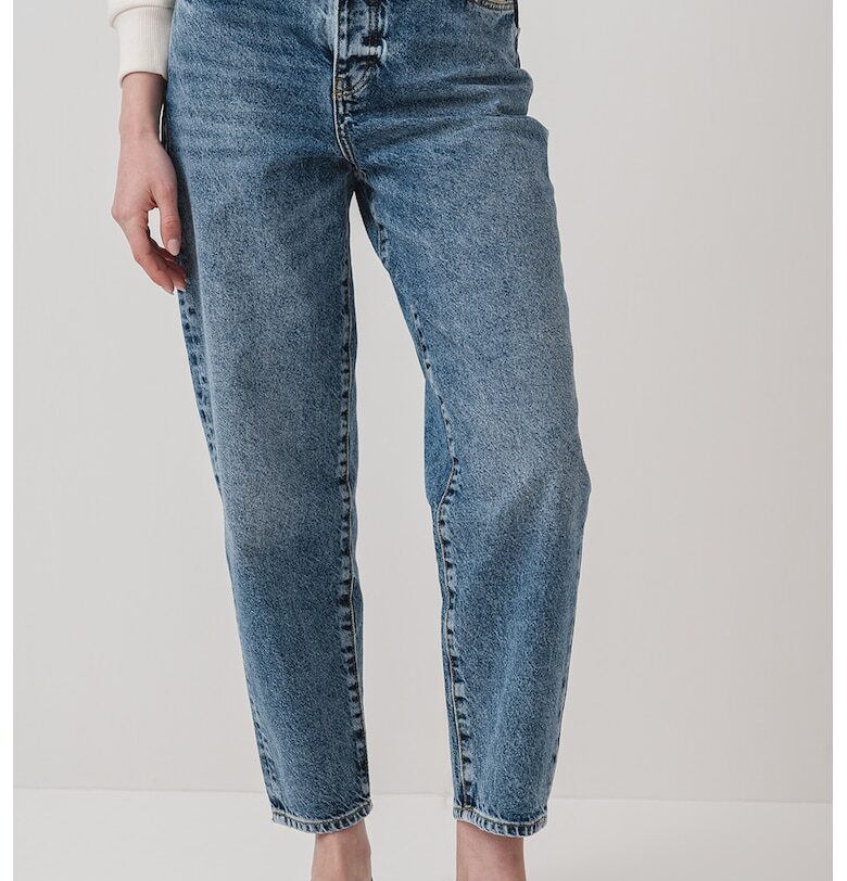 Скъсени дънки със средна талия - Син меланж ARMANI EXCHANGE