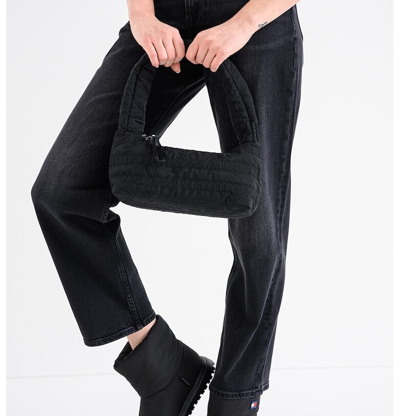 Скъсени слим дънки Layla - Черен меланж Tommy Jeans