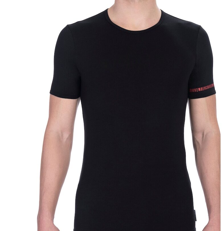Слим домашна тениска - 2 броя - Черен Bikkembergs