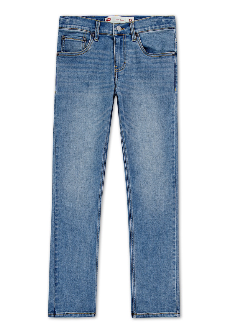 Слим дънки 511 със захабен ефект - Светлосин Levis
