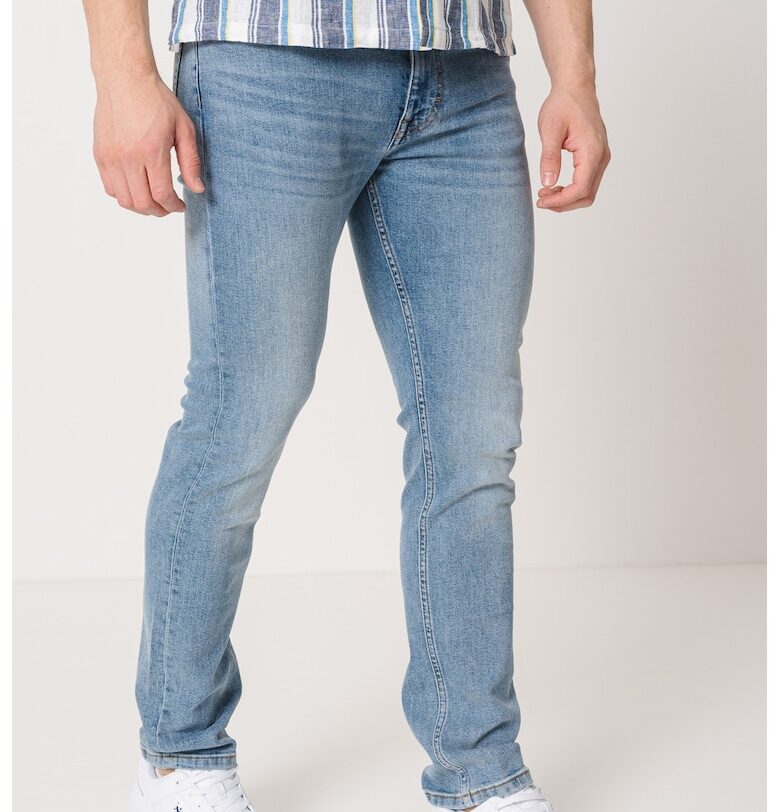 Слим дънки Orlando - Светлосин меланж Mustang