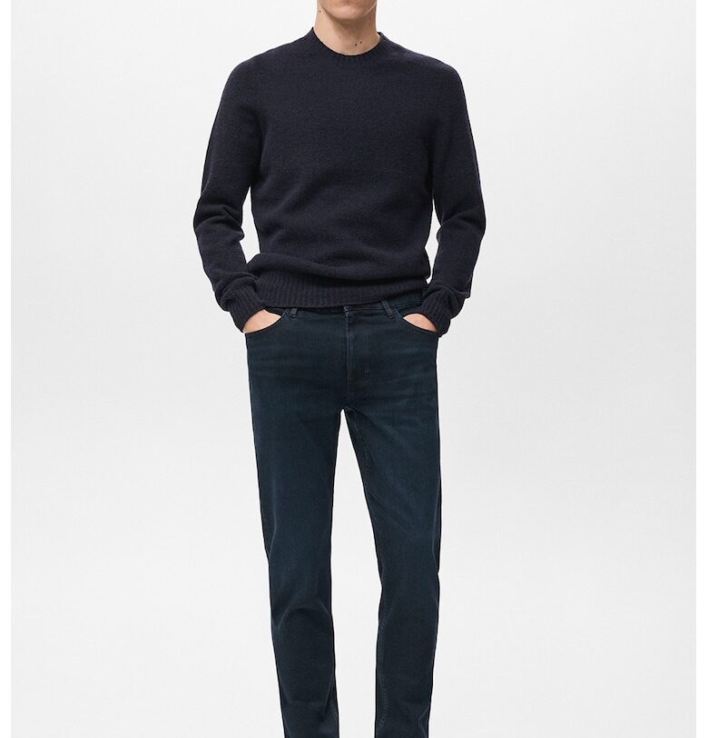 Слим дънки Patrick - Тъмносин Mango