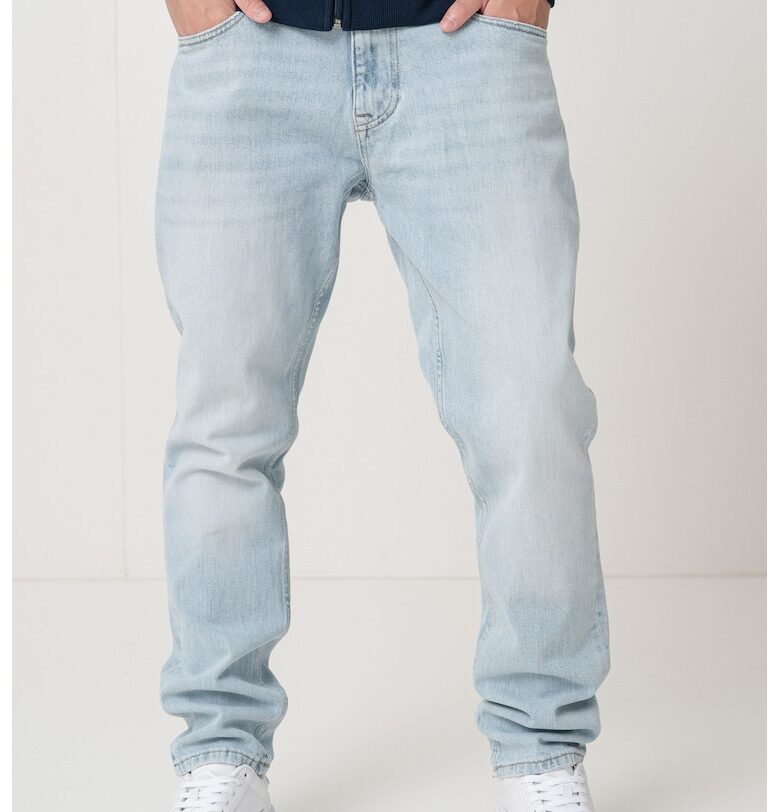 Слим дънки Scanton със захабен ефект - Ледено синьо Tommy Jeans