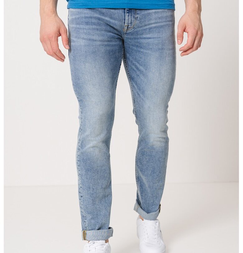 Слим дънки - Светлосин меланж Mustang