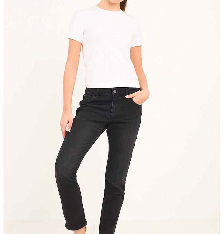 Слим дънки над глезена - Антрацитно сиво KVL by KENVELO