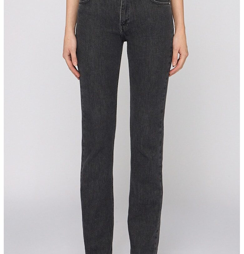 Слим дънки с джобове - Избеляло черно Trussardi