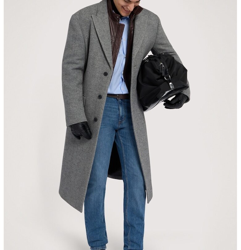 Слим дънки с миди талия - Син Trussardi