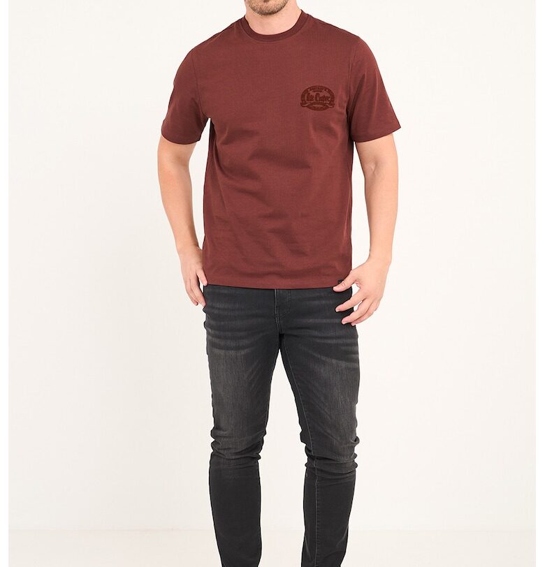 Слим дънки с миди талия и 5 джоба - Избеляло черно Lee Cooper