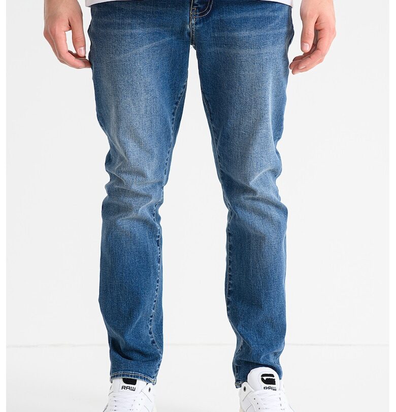 Слим дънки със захабен ефект - Тъмносин ARMANI EXCHANGE