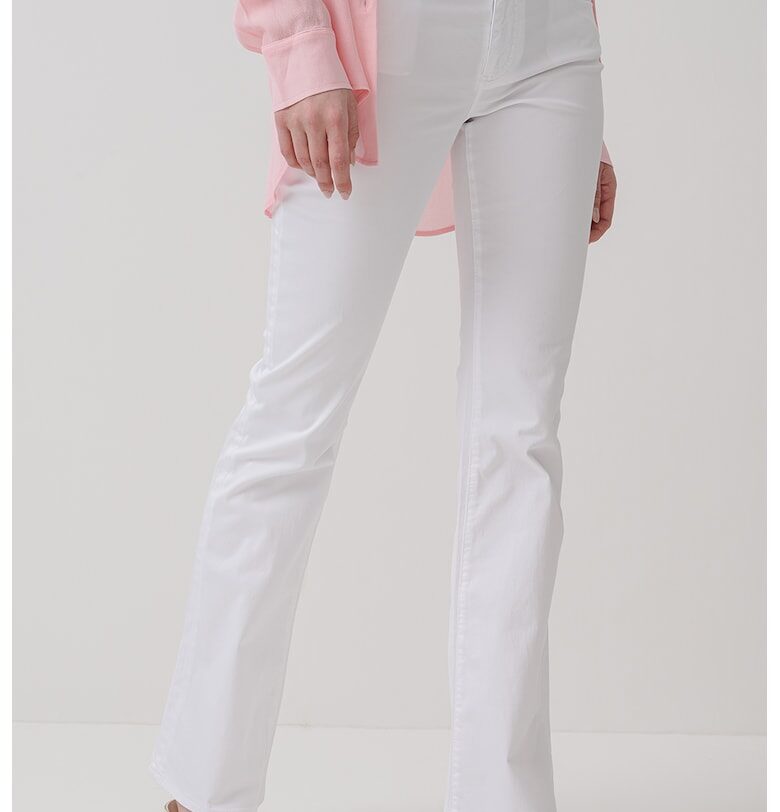 Слим дънки със средна талия - Бял ARMANI EXCHANGE