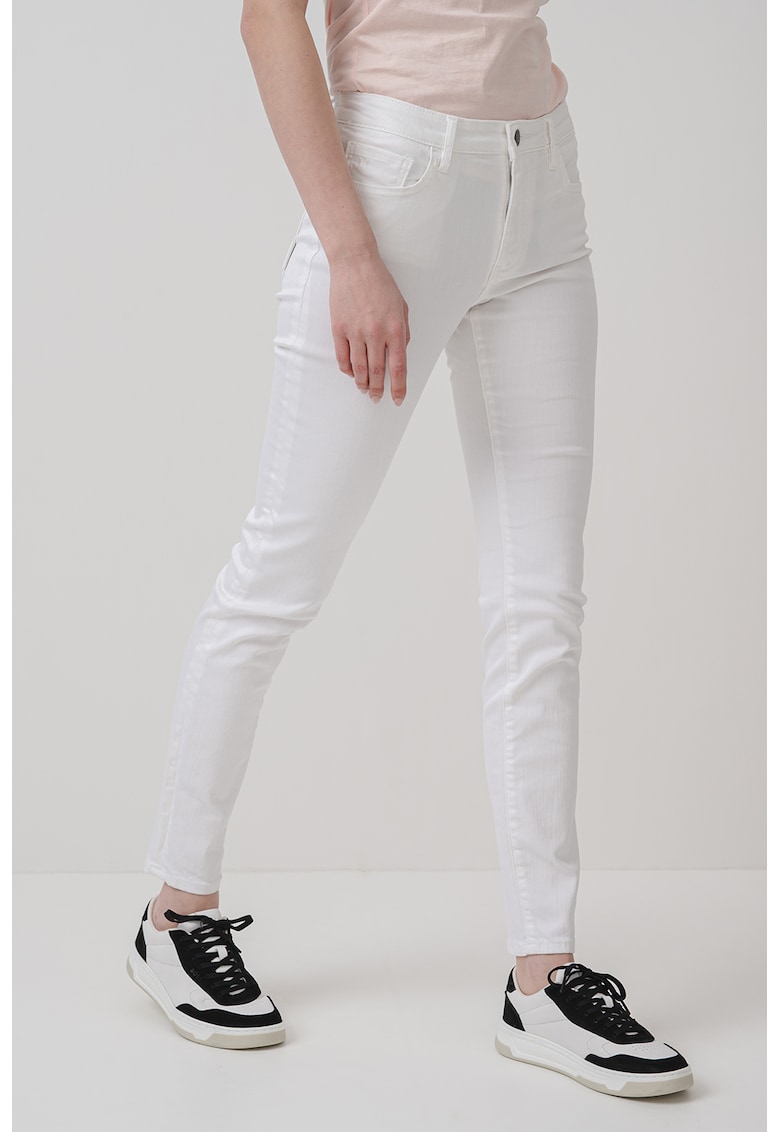 Слим дънки със средна талия - Бял ARMANI EXCHANGE