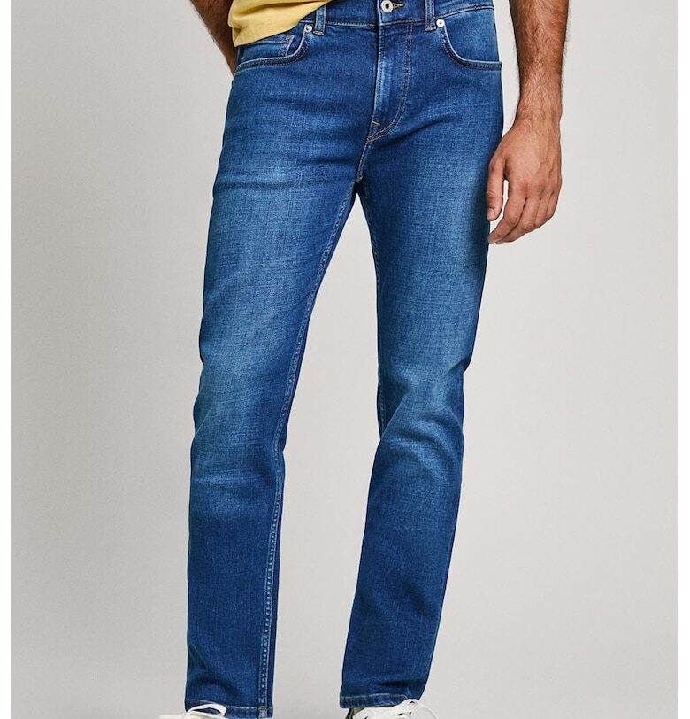 Слим дънки със средна талия - Кралско Синьо Pepe Jeans London