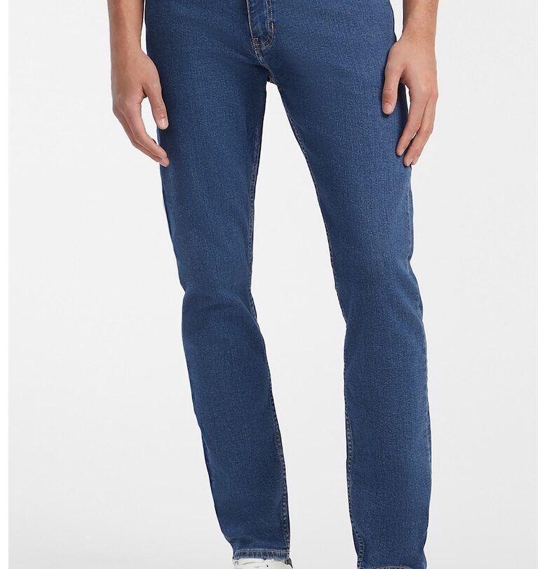 Слим дънки със средновисока талия - Тъмносин GUESS JEANS